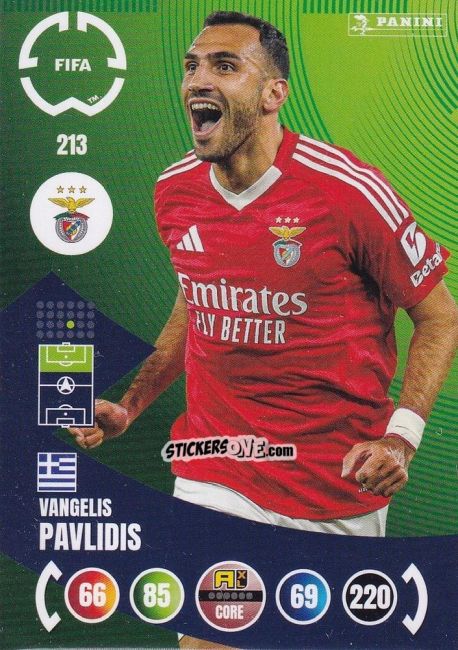 Sticker Vangelis Pavlidis - FIFA Club World Cup 2025. Adrenalyn XL n. 213 - Panini