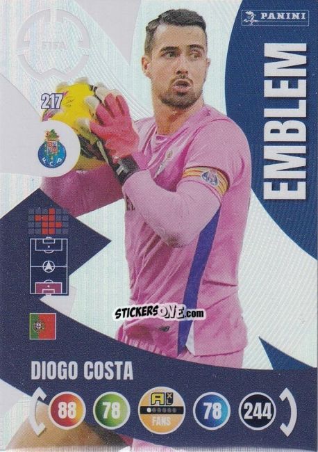 Sticker Diogo Costa - FIFA Club World Cup 2025. Adrenalyn XL n. 217 - Panini