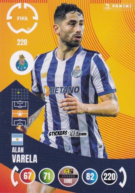 Sticker Alan Varela - FIFA Club World Cup 2025. Adrenalyn XL n. 220 - Panini