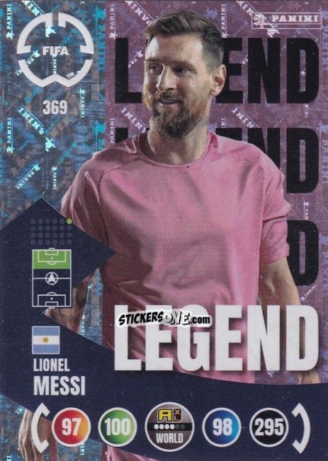 Figurina Lionel Messi - FIFA Club World Cup 2025. Adrenalyn XL n. 369 - Panini