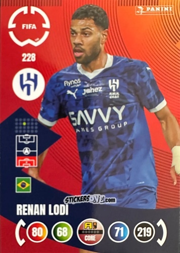 Figurina Renan Lodi - FIFA Club World Cup 2025. Adrenalyn XL n. 228 - Panini