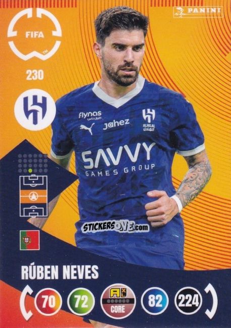 Sticker Ruben Neves - FIFA Club World Cup 2025. Adrenalyn XL n. 230 - Panini