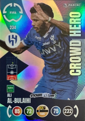 Figurina Ali Al-Bulaihi - FIFA Club World Cup 2025. Adrenalyn XL n. 234 - Panini