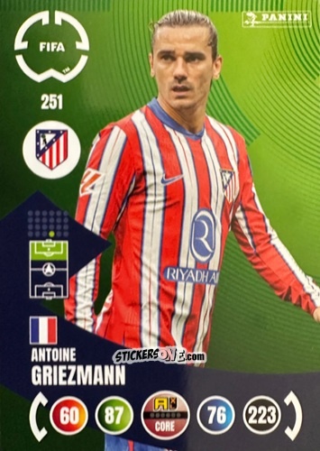 Sticker Antoine Griezmann - FIFA Club World Cup 2025. Adrenalyn XL n. 251 - Panini