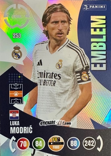 Figurina Luka Modrić - FIFA Club World Cup 2025. Adrenalyn XL n. 253 - Panini