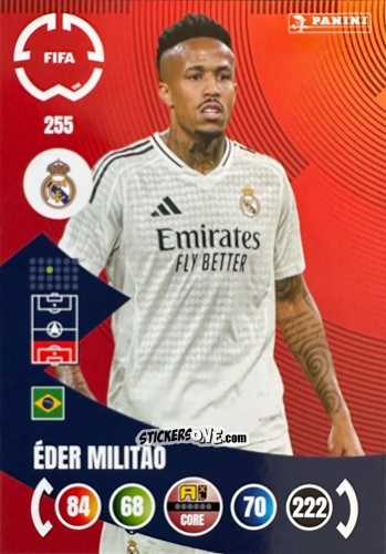 Cromo Éder Militão - FIFA Club World Cup 2025. Adrenalyn XL n. 255 - Panini