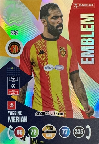 Sticker Yassine Meriah - FIFA Club World Cup 2025. Adrenalyn XL n. 262 - Panini