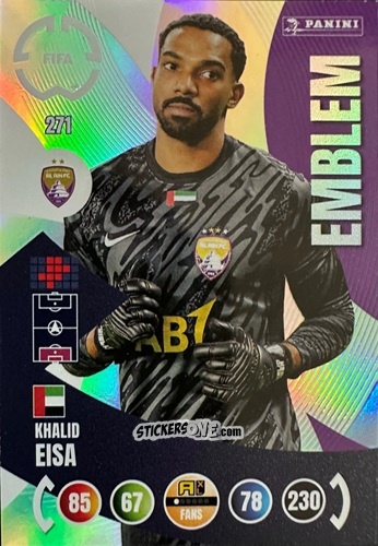 Figurina Khalid Eisa - FIFA Club World Cup 2025. Adrenalyn XL n. 271 - Panini