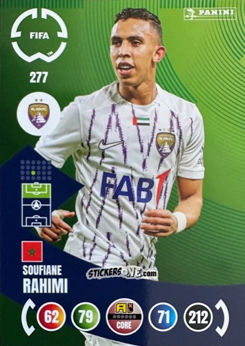 Figurina Soufiane Rahimi - FIFA Club World Cup 2025. Adrenalyn XL n. 277 - Panini