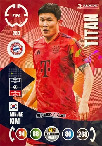 Sticker Min-jae Kim - FIFA Club World Cup 2025. Adrenalyn XL n. 283 - Panini