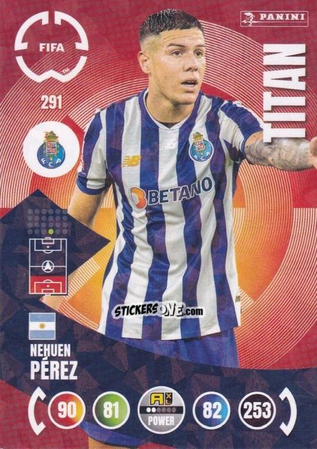 Sticker Nehuen Pérez - FIFA Club World Cup 2025. Adrenalyn XL n. 291 - Panini