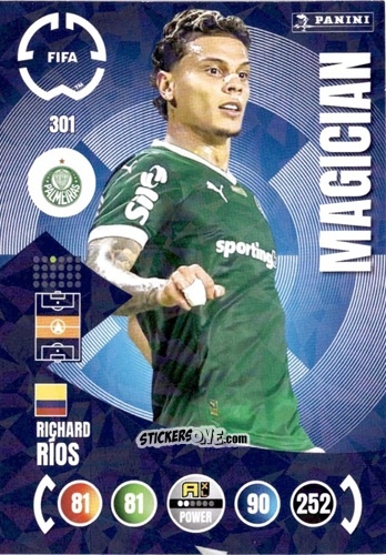Cromo Richard Rios - FIFA Club World Cup 2025. Adrenalyn XL n. 301 - Panini