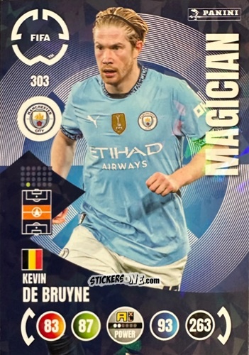 Cromo Kevin De Bruyne - FIFA Club World Cup 2025. Adrenalyn XL n. 303 - Panini
