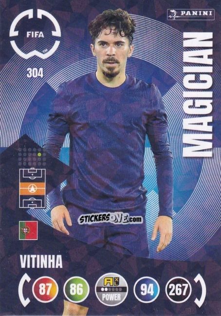 Cromo Vitinha - FIFA Club World Cup 2025. Adrenalyn XL n. 304 - Panini