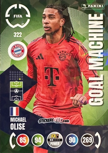 Sticker Michael Olise - FIFA Club World Cup 2025. Adrenalyn XL n. 322 - Panini