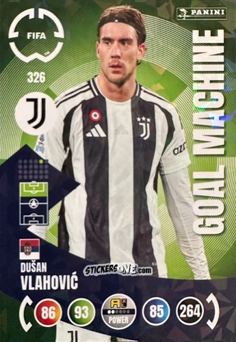 Figurina Dušan Vlahović - FIFA Club World Cup 2025. Adrenalyn XL n. 326 - Panini