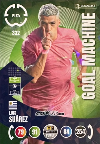 Figurina Luis Suárez - FIFA Club World Cup 2025. Adrenalyn XL n. 332 - Panini