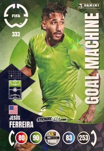 Sticker Jesús Ferreira - FIFA Club World Cup 2025. Adrenalyn XL n. 333 - Panini