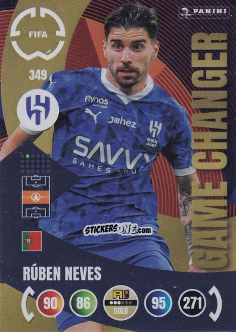 Sticker Ruben Neves - FIFA Club World Cup 2025. Adrenalyn XL n. 349 - Panini
