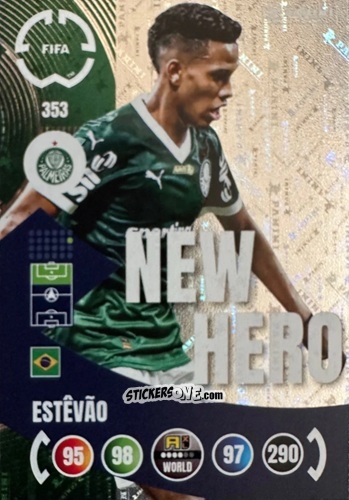 Figurina Estêvão - FIFA Club World Cup 2025. Adrenalyn XL n. 353 - Panini