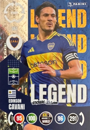 Sticker Edinson Cavani - FIFA Club World Cup 2025. Adrenalyn XL n. 361 - Panini