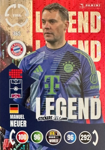 Sticker Manuel Neuer - FIFA Club World Cup 2025. Adrenalyn XL n. 365 - Panini