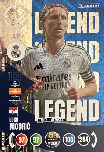 Figurina Luka Modrić - FIFA Club World Cup 2025. Adrenalyn XL n. 368 - Panini