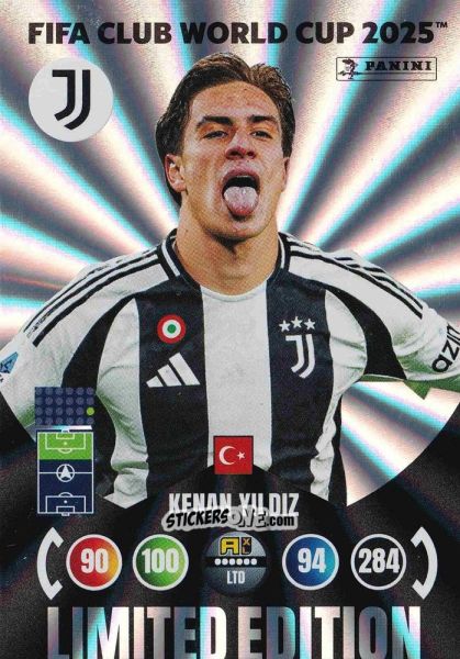 Sticker Kenan Yildiz - FIFA Club World Cup 2025. Adrenalyn XL n. LE-KY - Panini