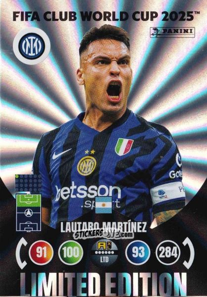 Sticker Lautaro Martinez - FIFA Club World Cup 2025. Adrenalyn XL n. LE-LM - Panini