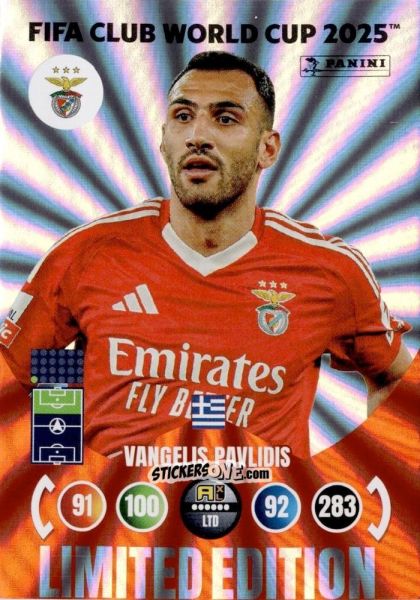 Sticker Vangelis Pavlidis - FIFA Club World Cup 2025. Adrenalyn XL n. LE-VP - Panini