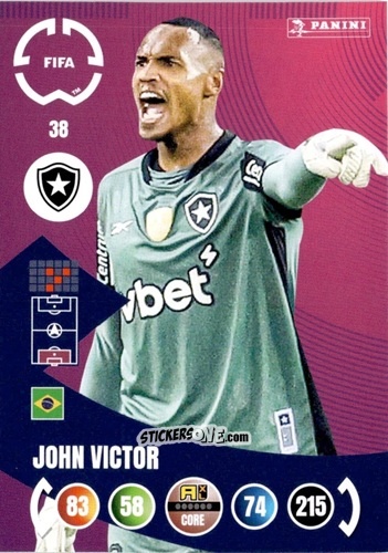 Sticker John Victor - FIFA Club World Cup 2025. Adrenalyn XL n. 38 - Panini