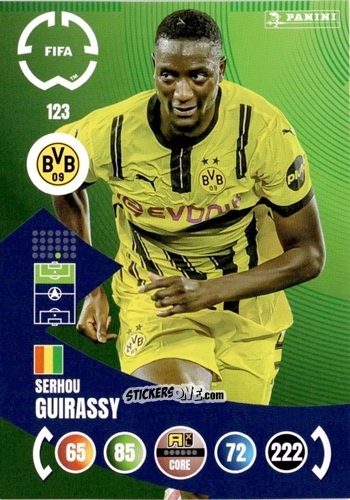 Cromo Serhou Guirassy - FIFA Club World Cup 2025. Adrenalyn XL n. 123 - Panini