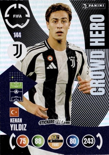 Sticker Kenan Yildiz - FIFA Club World Cup 2025. Adrenalyn XL n. 144 - Panini