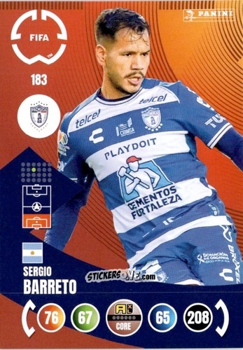 Sticker Sergio Barreto - FIFA Club World Cup 2025. Adrenalyn XL n. 183 - Panini