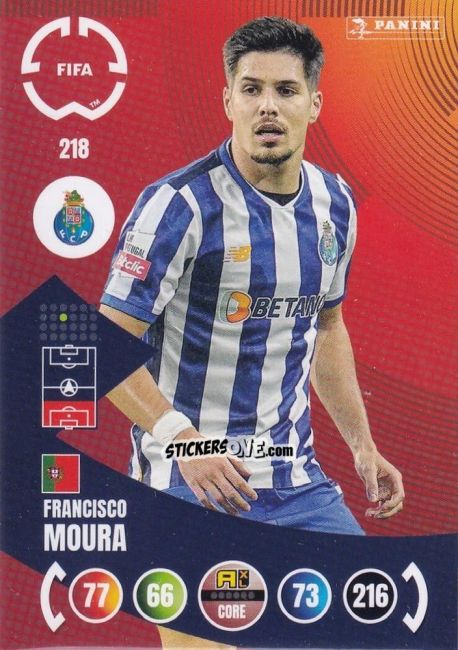 Sticker Francisco Moura - FIFA Club World Cup 2025. Adrenalyn XL n. 218 - Panini