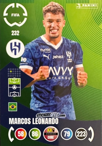 Figurina Marcos Leonardo - FIFA Club World Cup 2025. Adrenalyn XL n. 232 - Panini