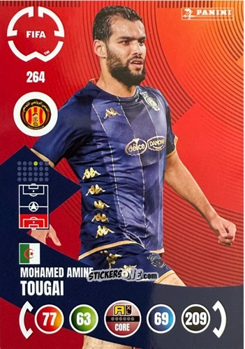 Sticker Mohamed Amine Tougai - FIFA Club World Cup 2025. Adrenalyn XL n. 264 - Panini