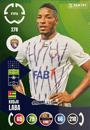 Figurina Kodjo Laba - FIFA Club World Cup 2025. Adrenalyn XL n. 278 - Panini