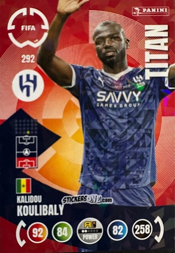 Figurina Kalidou Koulibaly - FIFA Club World Cup 2025. Adrenalyn XL n. 292 - Panini