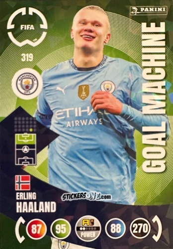 Cromo Erling Haaland - FIFA Club World Cup 2025. Adrenalyn XL n. 319 - Panini