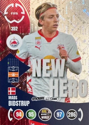 Sticker Mads Bidstrup - FIFA Club World Cup 2025. Adrenalyn XL n. 352 - Panini