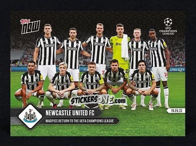 Sticker Newcastle United Fc Team