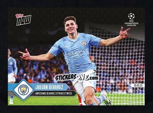 Cromo Julian Alvarez - Now UEFA Champions League 2023-2024
 n. 14 - Topps