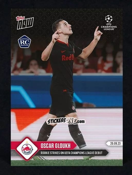 Cromo Oscar Gloukh - Now UEFA Champions League 2023-2024
 n. 20 - Topps