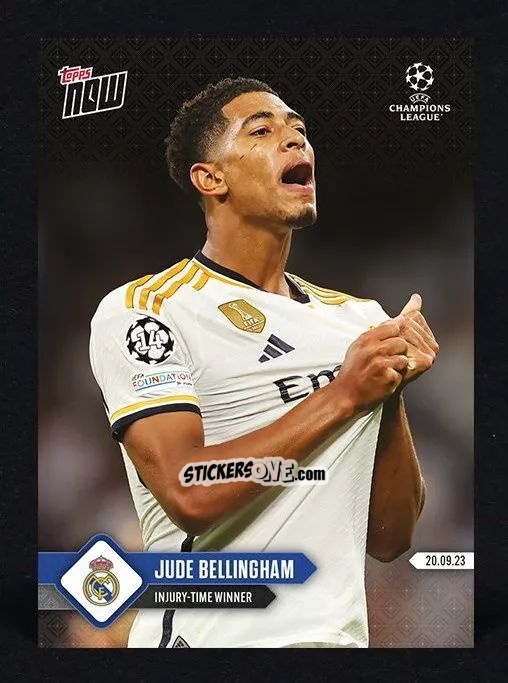 Cromo Jude Bellingham - Now UEFA Champions League 2023-2024
 n. 21 - Topps
