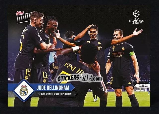 Cromo Jude Bellingham - Now UEFA Champions League 2023-2024
 n. 28 - Topps