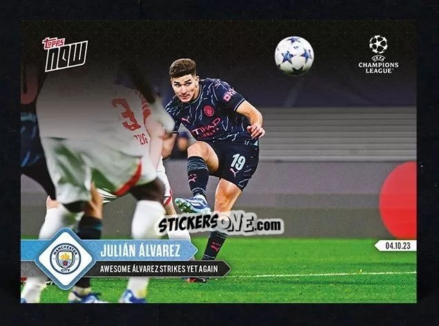 Cromo Julian Alvarez - Now UEFA Champions League 2023-2024
 n. 39 - Topps