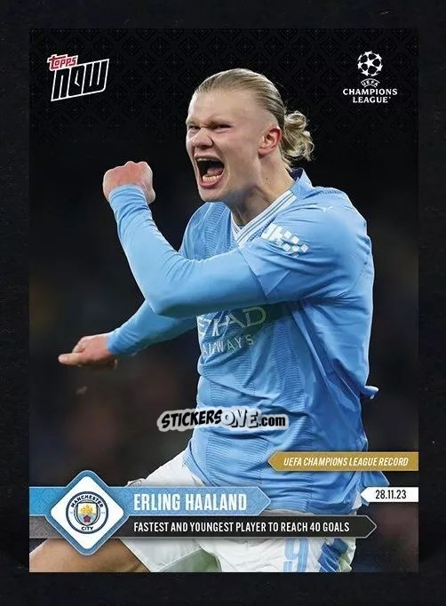 Cromo Erling Haaland - Now UEFA Champions League 2023-2024
 n. 65 - Topps