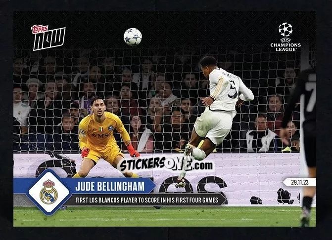 Cromo Jude Bellingham - Now UEFA Champions League 2023-2024
 n. 72 - Topps