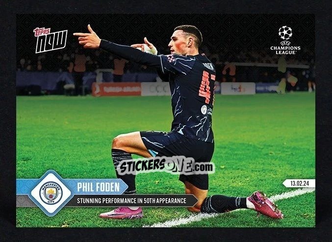 Cromo Phil Foden - Now UEFA Champions League 2023-2024
 n. 91 - Topps
